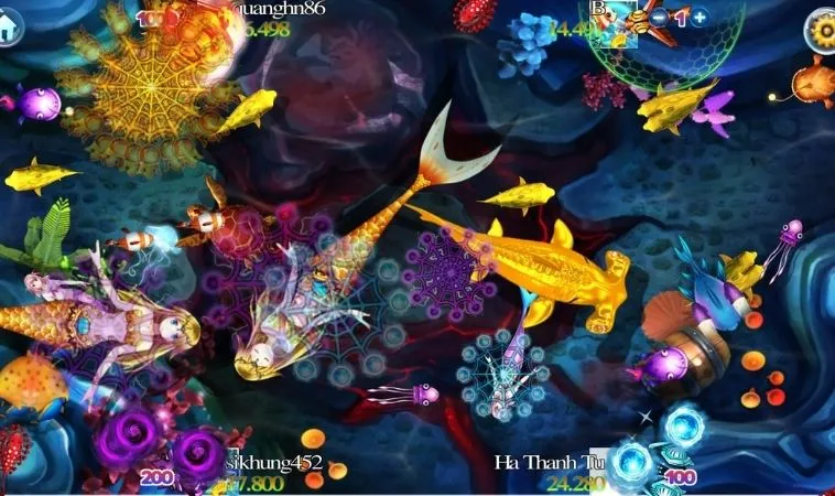 Khám Phá Thế Giới Bắn Cá Rồng BET168VN: Trải Nghiệm Giải Trí Đỉnh Cao 2 Các sinh vật trong game Bắn Cá Rồng BET168VN